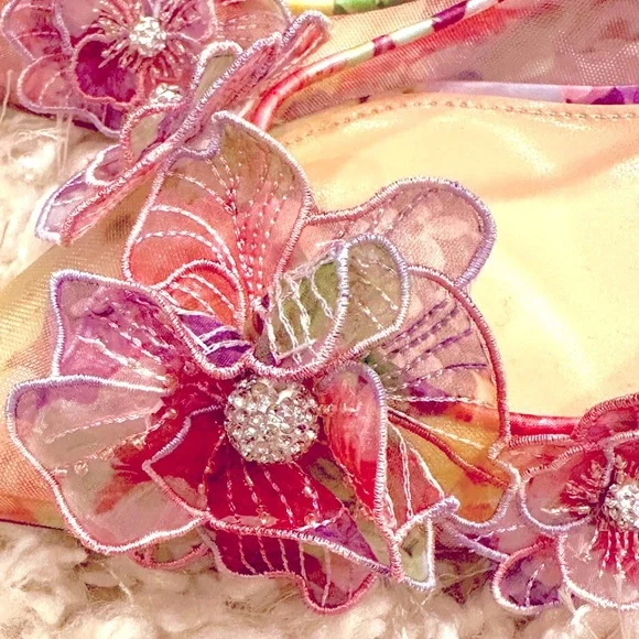 Betsey Johnson Women's PETRA Floral Slingback Heels - Pink Size 8 - Picture 14 of 15